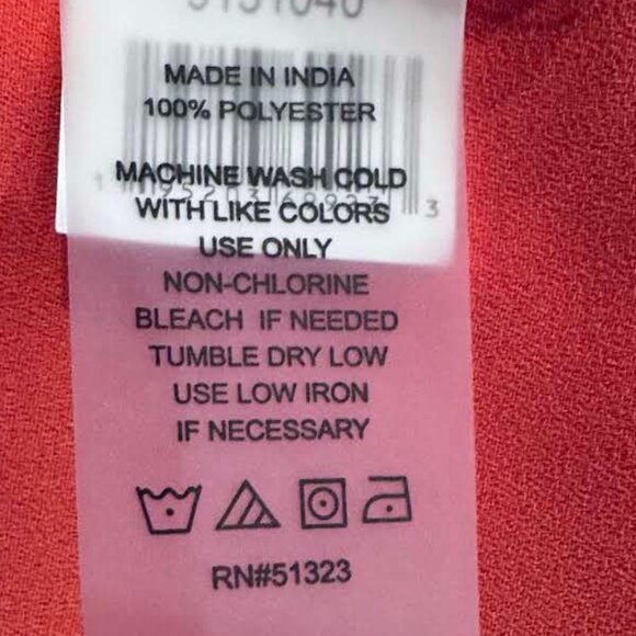 Vince Camuto Reddish-Orange Floral Sleeveless Top - Picture 5 of 6